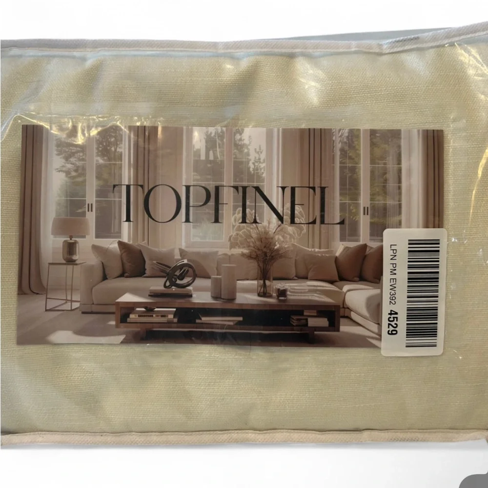 Topfinel Elegant Cream Drapes